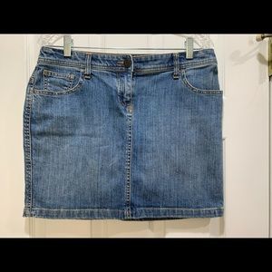 New York & Company Jean Mini Skirt